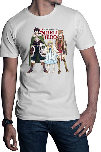 OEM Tricou barbati Rising of the Shield Hero Naofumi Filo Raphtalia Trio Bird Aneko