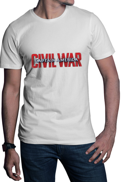 OEM Tricou barbati Captain America Logo Civil Avengers Nice Beautiful Bold