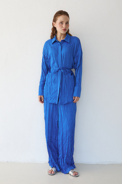 Melike Tatar Σετ πουκάμισο Crash Satin 32-3568