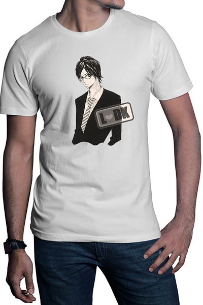OEM Men's T-shirt LDK Shuusei Glasses Elegant Romance Anime