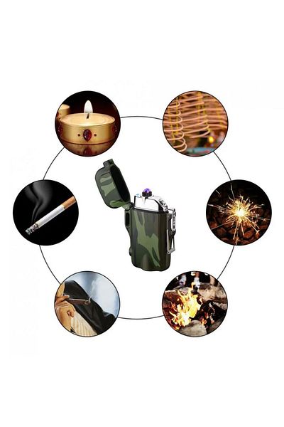 JustZEN Bricheta JustZEN®, Army Style, electronica/electrica, Rezistenta la apa, DUBLU ARC, Fara Gaz, incar
