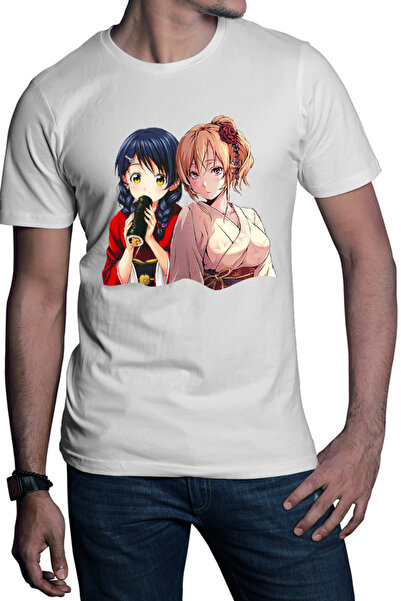 OEM Ανδρικό T-shirt Food Wars Erina Megumi Matsuri Ιαπωνία Κιμονό