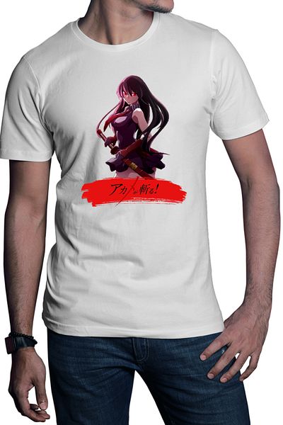 OEM Tricou babati Akame ga Kill Katana Fantasy Otaku Gore Blood Moon