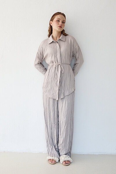 Melike Tatar Σετ πουκάμισο Crash Satin 32-3568