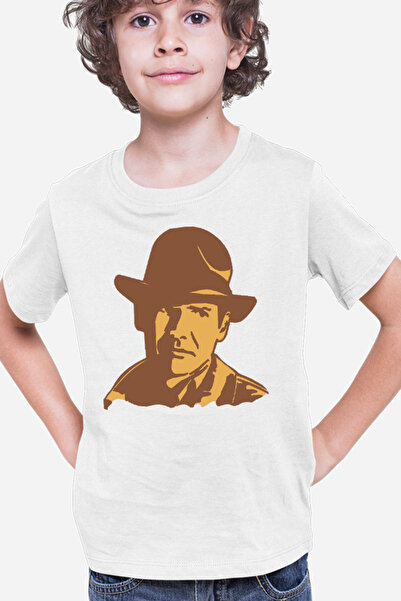 OEM Παιδικό T-shirt Indiana Jones Πορτρέτο Τέχνη Wolfgang Hohlbein