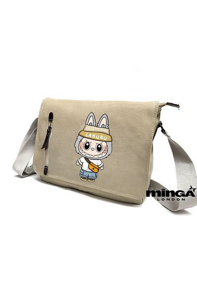 Minga London Geantă Messenger Costum Labubu Bej -Minga London