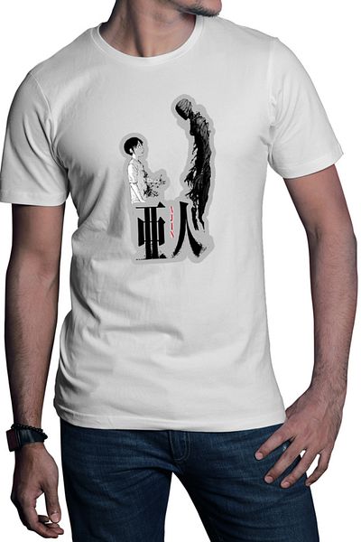 OEM Men's T-shirt Ajin Kei Self Protect Horror Otaku