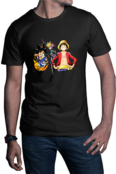 OEM Ανδρικό T-shirt Yu Gi Oh Songoku One Piece Yugi Mutou Σχέδια