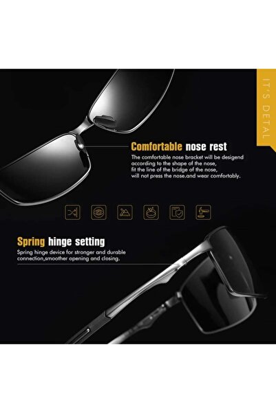 SKYDDAR INNOVATION Men's sunglasses, Polarized, Skyddar 559, Black;grey