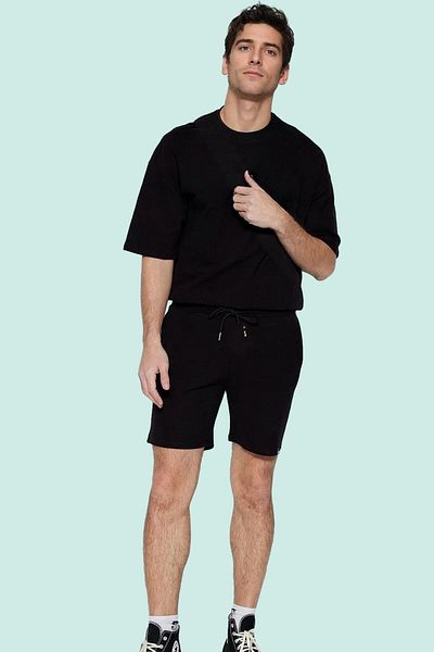 PayBuy Men's Cotton Textured Shorts Regular Waist Pipe Leg Comfortable Casual Styles Summer Must-Have