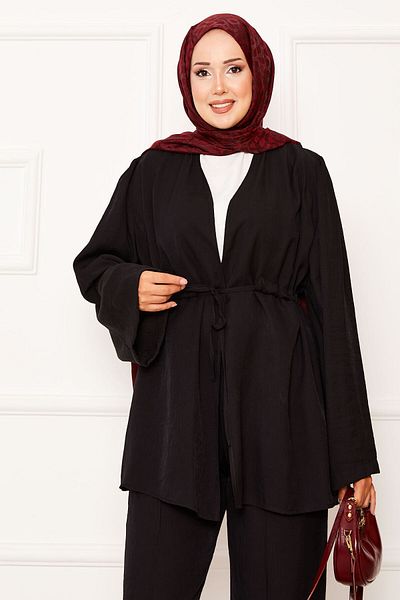 EBRUTESETTÜR Kimono Double Set with Tunnel Belt