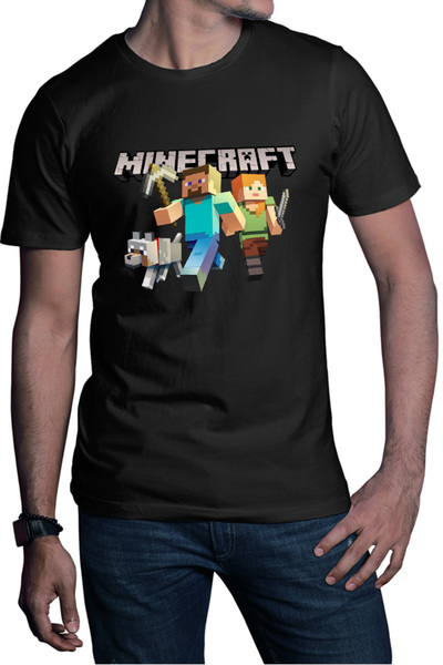 OEM Tricou barbati Minecraft Go Mining Gold Power Red Stone Farm