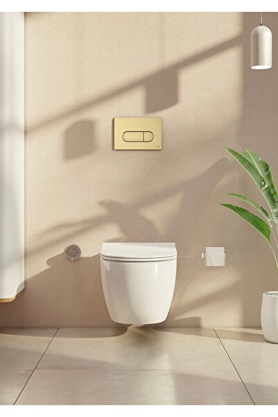 VitrA Root Round 740-2224 Kumanda Paneli, Soft Altın