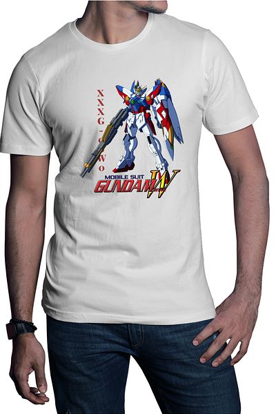 OEM Tricou barbati dam Wing Heero Colorful