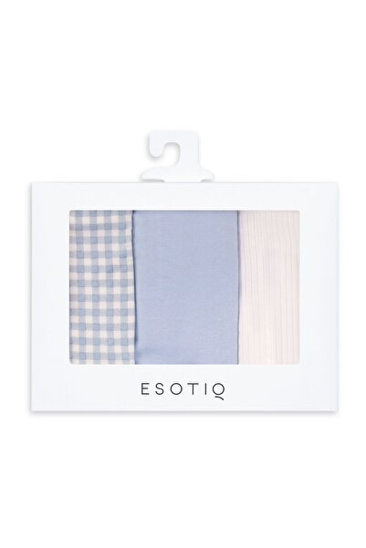 ESOTIQ Women's Classic Panties Set 3-Pack Cotton & Elastane Briefs Plain & Patterned | Mia-Mia