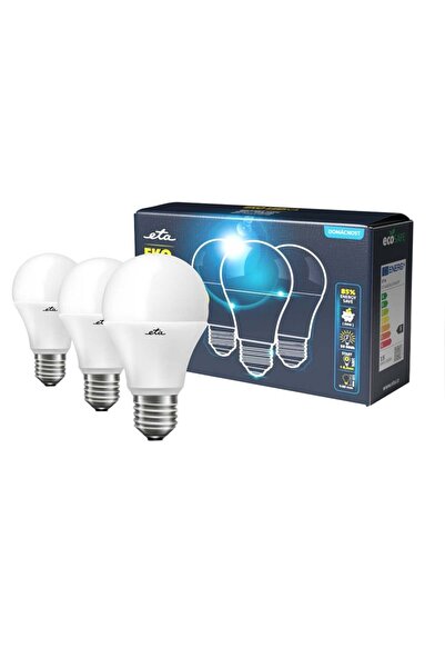 ETA Set de 3 becuri economice LED EKO Classic, 15W (99W), E27, lumină neutră