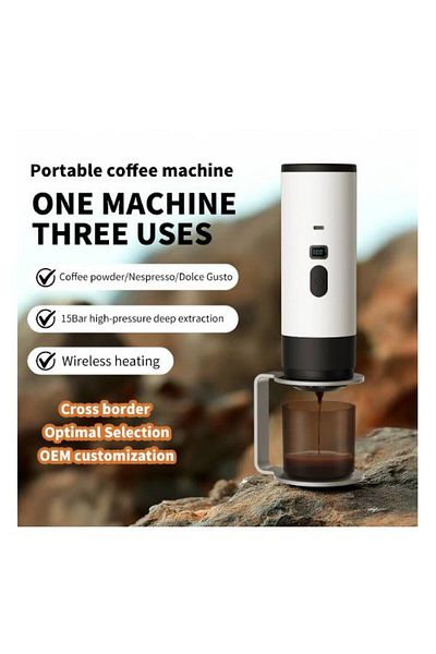 TERRION Portable Electric Coffee Bean Grinder USB-C Rechargeable,Adjustable Ceramic Mill for Travel Home Use
