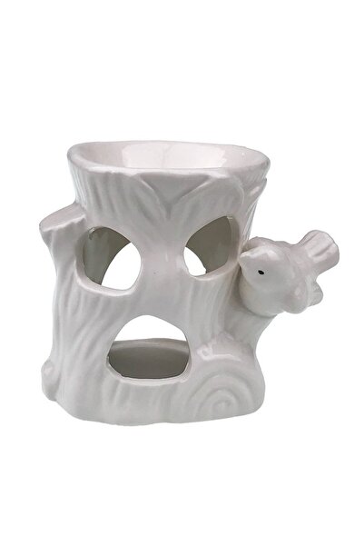 OEM Ceramic Candle Holder, Bird Nest Model, 11x11cm, White