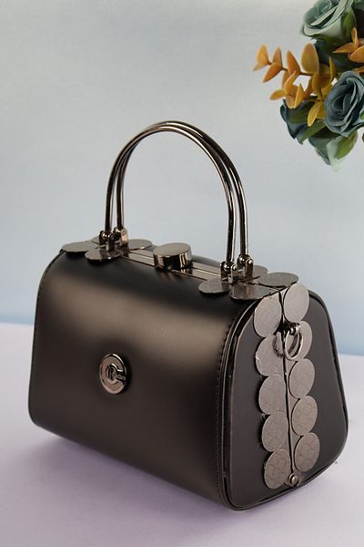 weem bag Elysara Eb0170 |   Zara Double Metal Handle Fancy Portfolio Bag