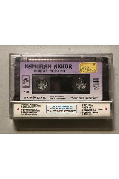 Raks Kamuran Akkor Gurbet Yolcusu Cassette (Original Era Paper Printed Cassette)