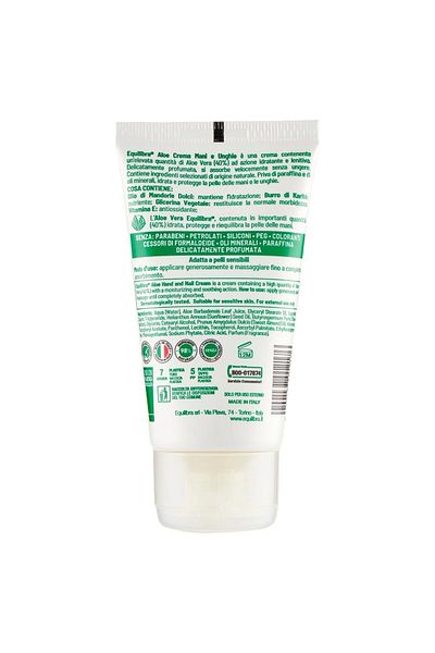 Equilibra Crema Pentru Maini Si Unghii, Continut Ridicat De Aloe Vera, Efect Protector Si Hidratant, 75 ml