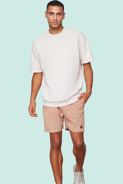 PayBuy Men's Short Length Solid Pattern Shorts Regular Waist Cotton Comfortable Daily Use Summer Essential