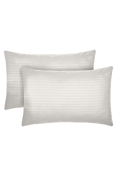 Five Store Set 2 huse perna din damasc, densitate 130 g/mp, Crem, 40/40cm