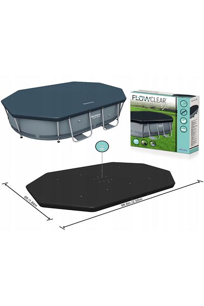 BESTWAY Prelată pentru piscină cu cadru 305 x 200 x 84 cm #58424