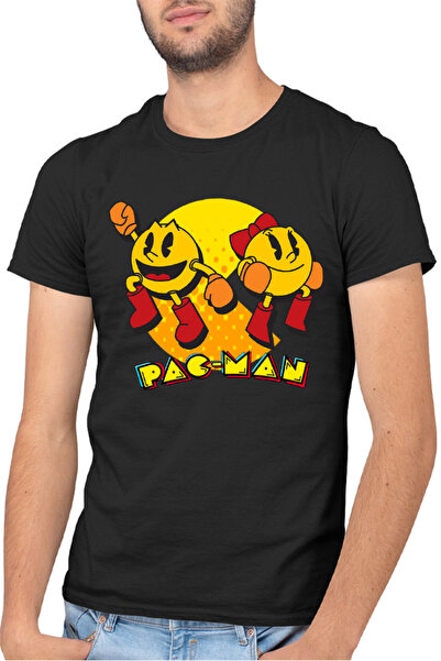 OEM Tricou barbati Pac Man Woman Logo Eat Game