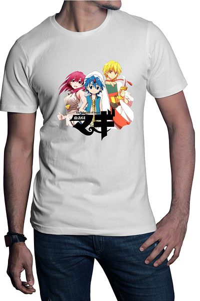 OEM Men's T-shirt Magi The Labyrinth of Magic Aladin Alibaba Morgiana