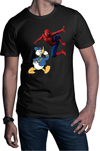 OEM Tricou barbati Donald Duck Spiderman Web Marvel DC Disney Angry