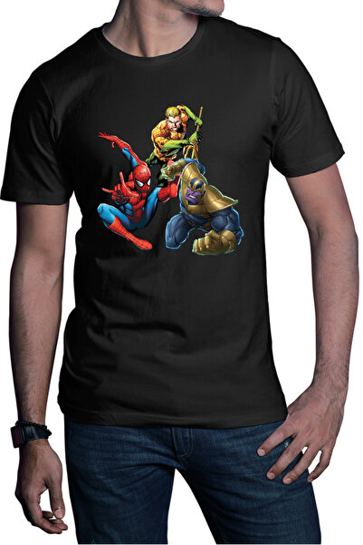 OEM Tricou barbati Spiderman Aquaman Thanos Save Earth