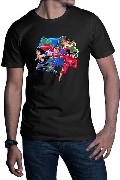 OEM Tricou barbati The Flash Batman Justice League Superhero