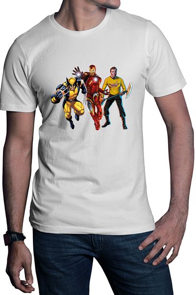 OEM Tricou barbati Ironman Star Trek Wolverine Universe DC