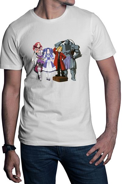 OEM Tricou barbati Rising of the Shield Hero Malty Melty Sisters Elric Brothers Full Metal