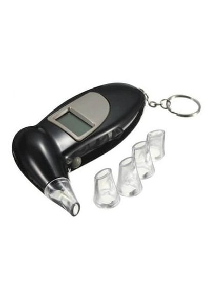dalimag Digital Alcohol Tester with LCD Display, Etilotest Digital, 5 Mouthpieces, Plastic,