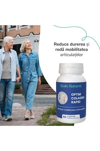 Revo Natural Dietary supplement for bones and joints, Optim Collagen Rapid, Revo, 60 Capsules