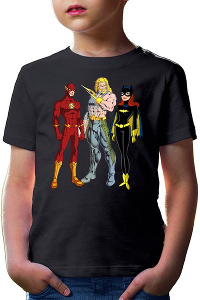 OEM Tricou copii Aquaman Batgirl Flash Comics Cartoons Water Action