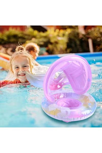Fun Moment Inflatable Swimming Float with Canopy