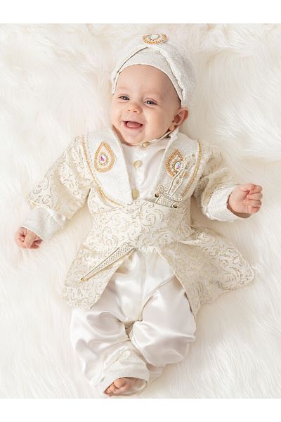 UmBaby Newborn (0-6) & 1 Year Old Baby Boy Mevlütlük Şehzade Circumcision Clothing Boy (Knife Detail)