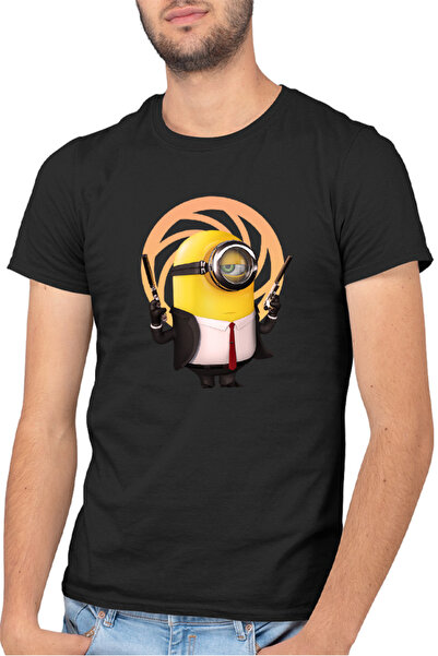 OEM Tricou barbati James Bond Minions Αστεία κινούμενα σχέδια