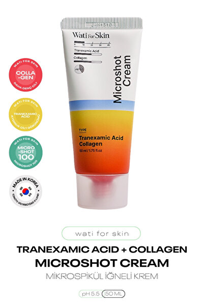 wati for skin Traneksamik Asit Kolajen İçeren Mikro Spikül İğneli Krem Wati F...