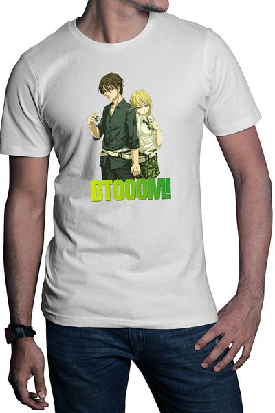 OEM Tricou barbati Btooom! Sakamoto Ryouta Himiko Lovers Game Crafting Bombs