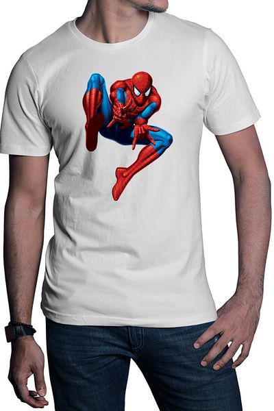 OEM Men's T-shirt Spiderman Web Push Supervillains Alien Bite Hero