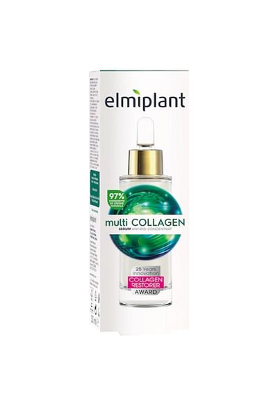 ELMIPLANT Ser antirid cu multi-colagen pentru toate tipurile de ten, 30 ml