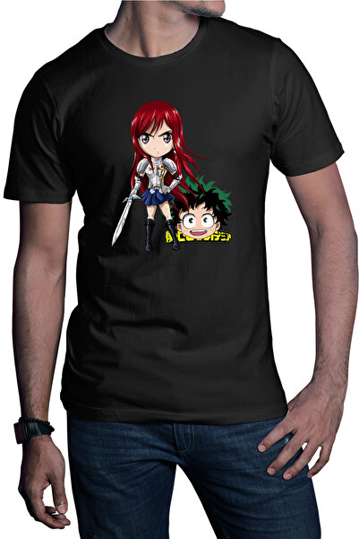 OEM Tricou barbati Fairy Tail Erza Deku My Hero Academia