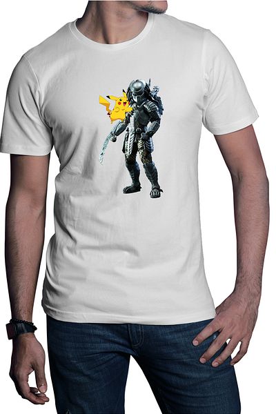 OEM Tricou barbati Predator Vs Alien Pikachu Pokemon Mania