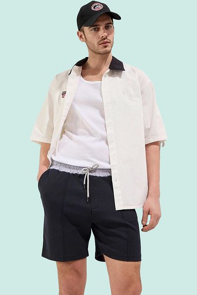 PayBuy Men's Tube Leg Pique Shorts Modern Design for Casual Daily Summer Styles Where Style Meets