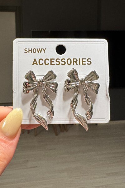 C&E Design Kadın Gold Fiyonk Küpe