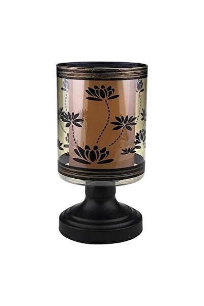 OEM Lampă metalică cu senzor și sticlă colorată, Design – 12x23 cm